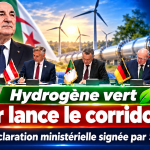 Hydrogène vert : Alger scelle une nouvelle étape stratégique avec l’Europe autour du corridor SoutH2