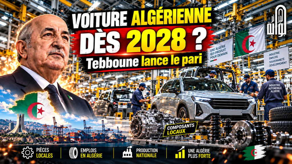 Abdelmadjid Tebboune annonce une voiture algérienne avec des composants locaux d’ici fin 2028