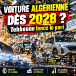 Abdelmadjid Tebboune annonce une voiture algérienne avec des composants locaux d’ici fin 2028