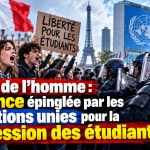 Droits de l’homme : la France épinglée par les Nations unies pour la répression des étudiants