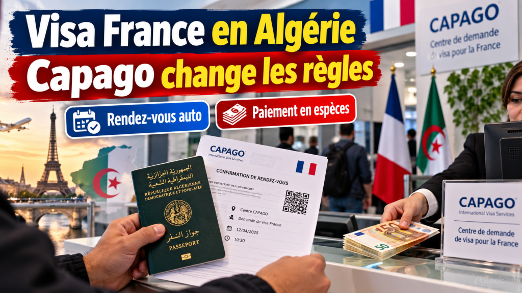 Visa France en Algérie : Capago change les règles dès ce 7 octobre