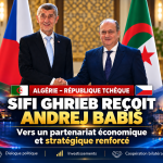 Algérie–République tchèque : Sifi Ghrieb et Andrej Babiš veulent renforcer leur partenariat économique et stratégique