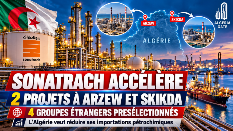 Sonatrach accélère sa transformation industrielle : quatre géants étrangers en lice pour deux projets stratégiques en Algérie