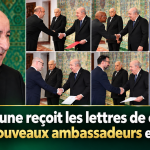 Tebboune reçoit les lettres de créance de six nouveaux ambassadeurs en Algérie