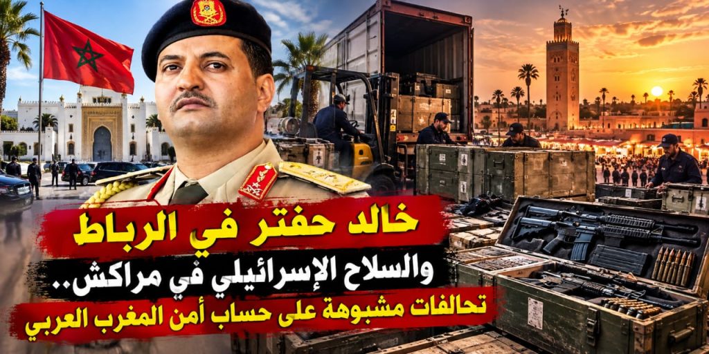 خالد حفتر في الرباط والسلاح الإسرائيلي في مراكش.. تحالفات مشبوهة على حساب أمن المغرب العربي