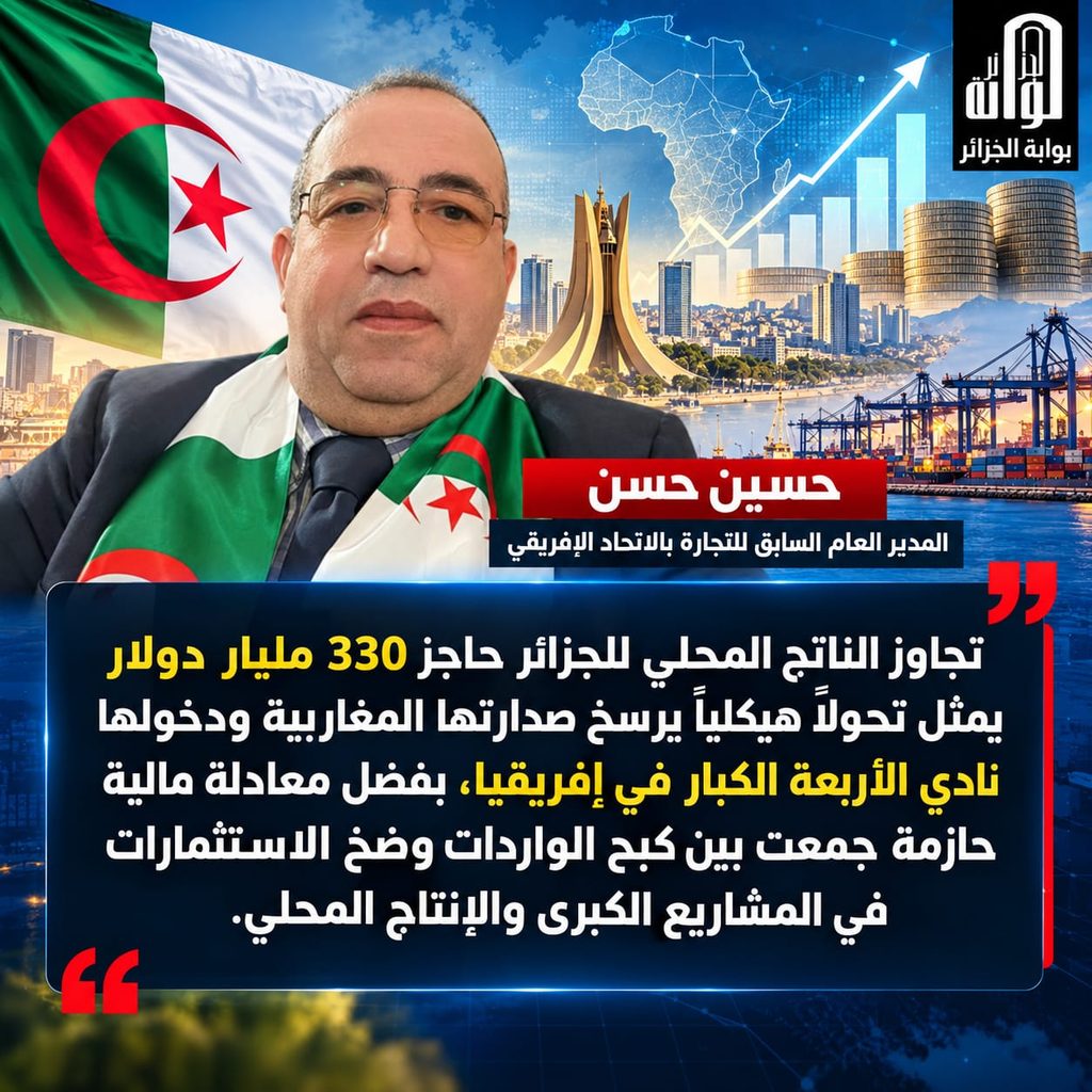 مؤشرات نمو واعدة ودبلوماسية نشطة ..الجزائر في قلب التحولات الاقتصادية والاستراتيجية بالمنطقة