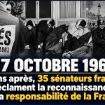 17 octobre 1961 : 65ans après, 35 sénateurs Français réclament la reconnaissance de la responsabilité de la France