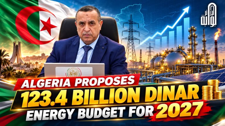 Algeria proposes 123.4 billion dinar energy budget for 2027