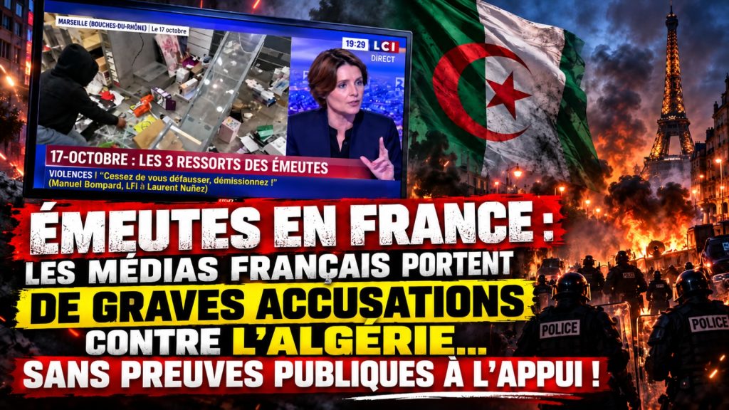 Émeutes en France : les médias français portent de graves accusations contre l’Algérie… sans preuves publiques à l’appui !