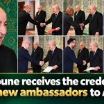Tebboune recieves the credentials of six new ambassadors in Algeria