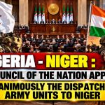 Algeria’s Council of the Nation approves deployment of army units to Niger