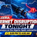 Algeria: Major internet disruptions expected tonight, Monday, from 8 PM to 4 AM