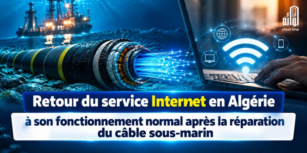 Retour à la normale du service Internet en Algérie après l’achèvement de la maintenance du câble sous-marin