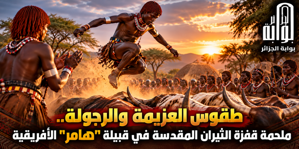 طقوس العزيمة والرجولة..ملحمة قفزة الثيران المقدسة في قبيلة “هامر” الأفريقية