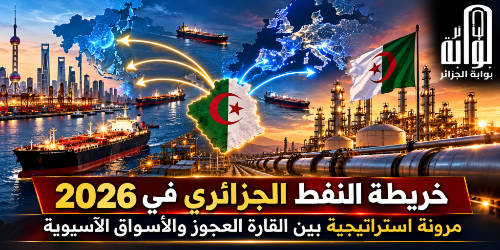 خريطة النفط الجزائري في 2026: مرونة استراتيجية بين القارة العجوز والأسواق الآسيوية