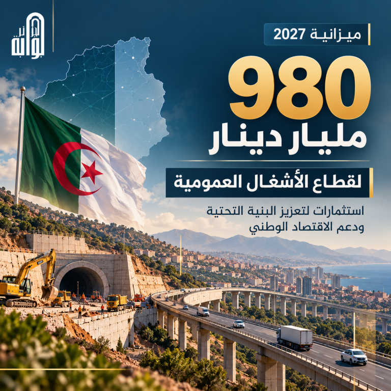 980 مليار دينار.. استثمارات ضخمة لتعزيز البنية التحتية في 2027