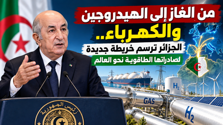 من الغاز إلى الهيدروجين والكهرباء.. الجزائر ترسم خريطة جديدة لصادراتها الطاقوية نحو العالم