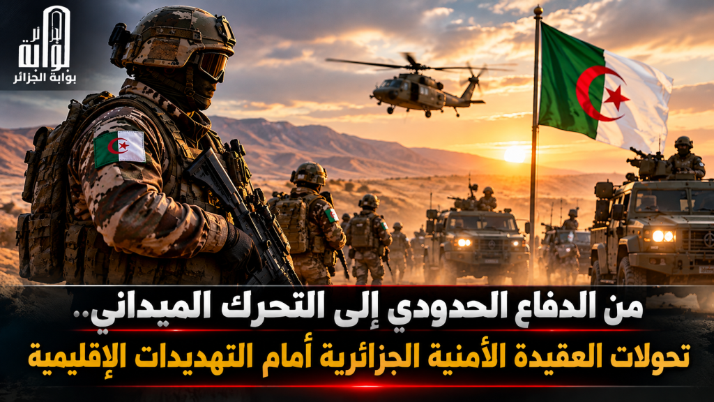 من الدفاع الحدودي إلى التحرك الميداني.. تحولات العقيدة الأمنية الجزائرية أمام التهديدات الإقليمية
