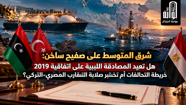 شرق المتوسط على صفيح ساخن..هل تعيد المصادقة الليبية على اتفاقية 2019 خريطة التحالفات أم تختبر صلابة التقارب المصري-التركي؟