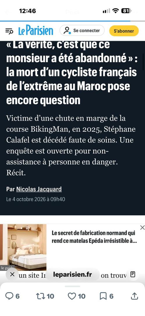Défaillances marocaines dans le secours d’un cycliste français après un accident au Maroc