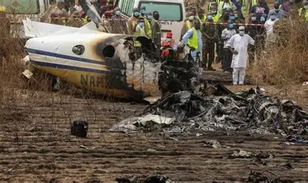 Nigeria : un avion militaire transportant 32 personnes s&rsquo;écrase , les opération de secours se poursuivent