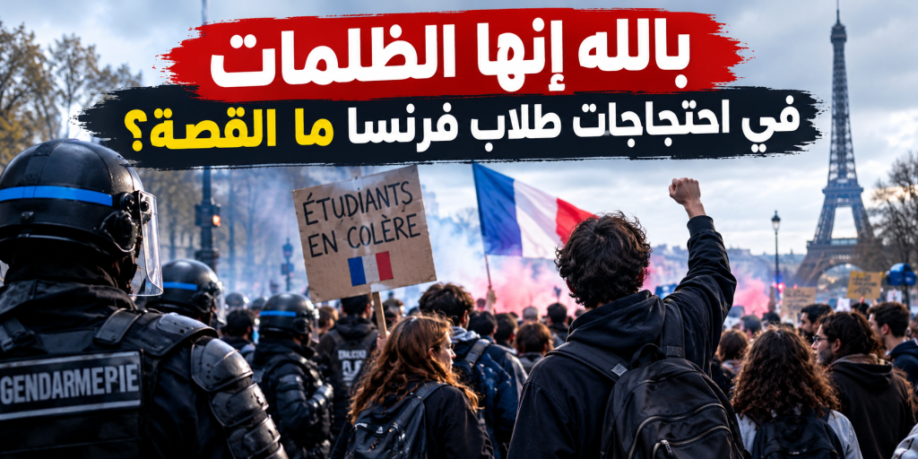 بالله إنها الظلمات في احتجاجات طلاب فرنسا ما القصة؟
