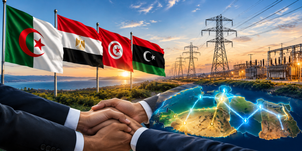 الجزائر ومصر وتونس وليبيا على أعتاب مشروع طاقوي ضخم.. الربط الكهربائي الرباعي يعود إلى الواجهة