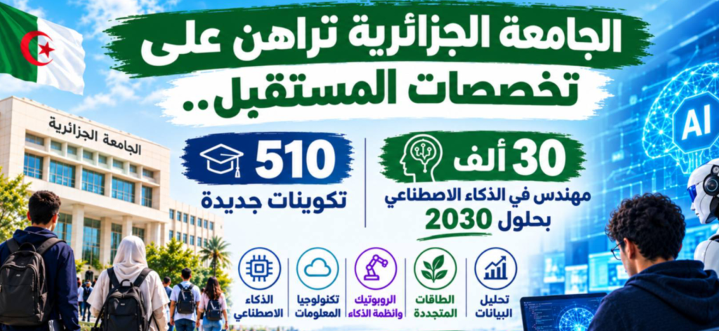الجامعة الجزائرية تراهن على تخصصات المستقبل.. 510 تكوينات جديدة و30 ألف مهندس في الذكاء الاصطناعي بحلول 2030