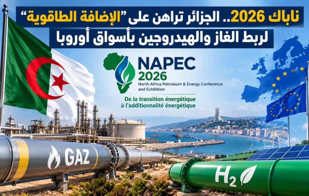 ناباك 2026.. الجزائر تراهن على “الإضافة الطاقوية” لربط الغاز والهيدروجين بأسواق أوروبا!