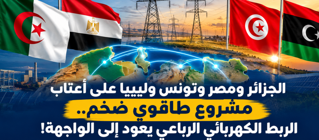 الجزائر ومصر وتونس وليبيا على أعتاب مشروع طاقوي ضخم.. الربط الكهربائي الرباعي يعود إلى الواجهة