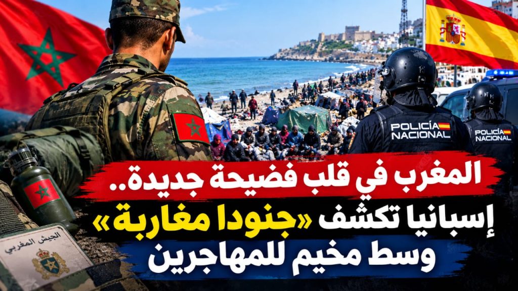 المغرب في قلب فضيحة جديدة.. إسبانيا تكشف «جنودا مغاربة» وسط مخيم للمهاجرين!