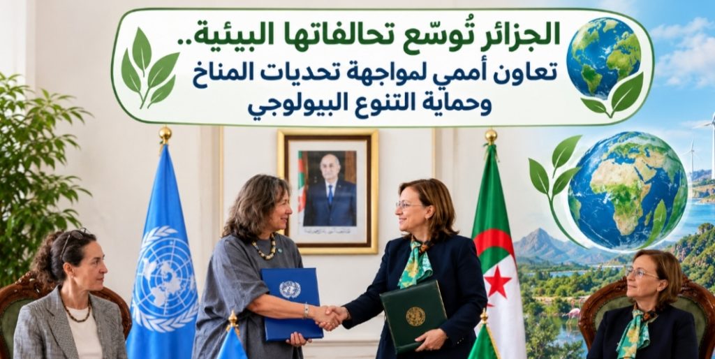 الجزائر تُوسّع تحالفاتها البيئية.. تعاون أممي لمواجهة تحديات المناخ وحماية التنوع البيولوجي