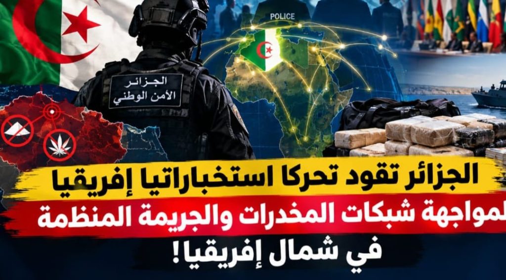 الجزائر تقود تحركا استخباراتيا إفريقيا لمواجهة شبكات المخدرات والجريمة المنظمة في شمال إفريقيا!