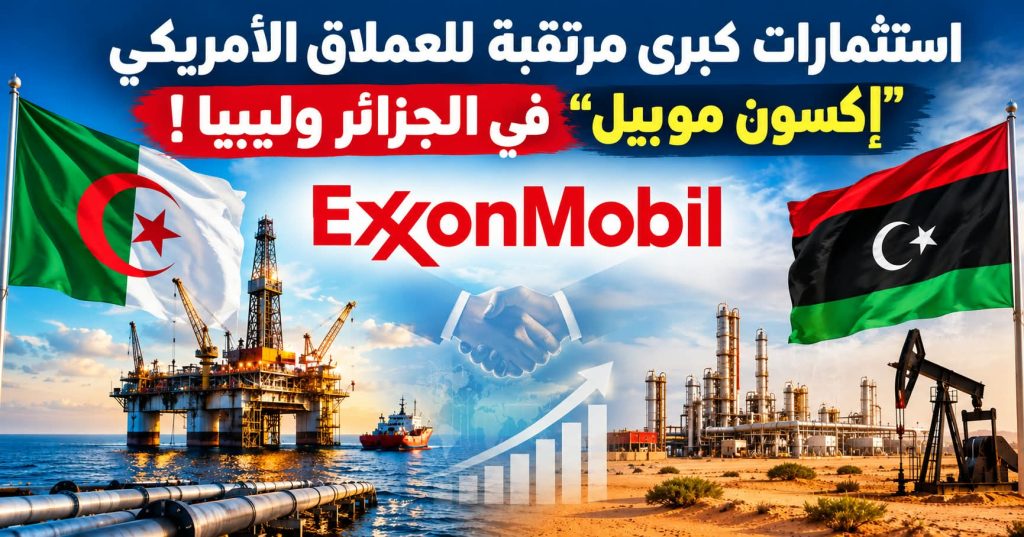 استثمارات كبرى مرتقبة للعملاق الأمريكي “إكسون موبيل ” في الجزائر وليبيا !
