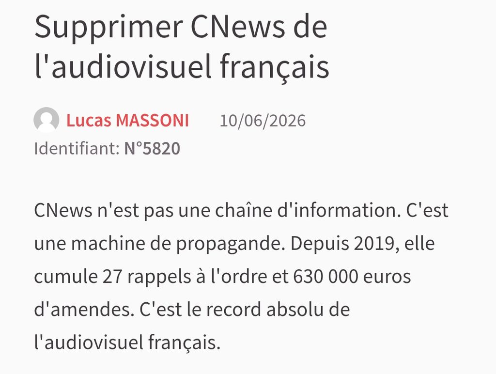 France : la pétition pour la fermeture de CNews dépasse les 133 000 signatures