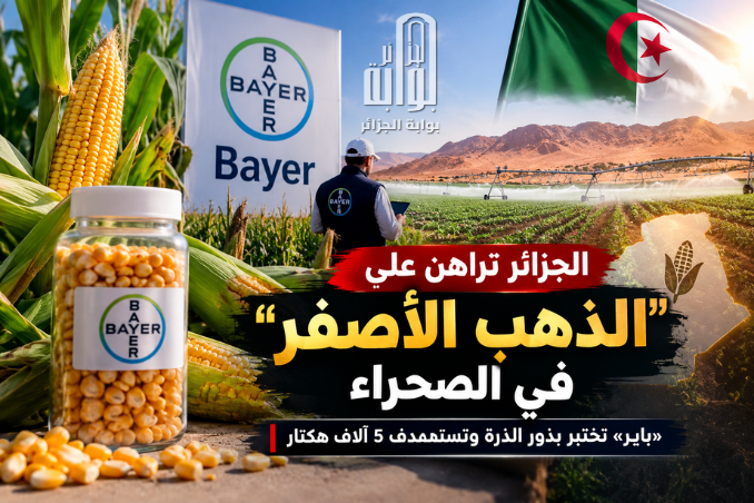 الجزائر تراهن على «الذهب الأصفر» في الصحراء.. «باير» تختبر بذور الذرة وتستهدف 5 آلاف هكتار